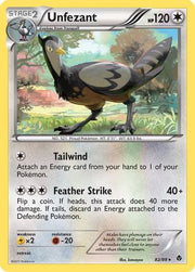 Unfezant 082  - Reverse Holofoil Emerging Powers - Rare