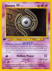 Unown [H] 028  - Unlimited Neo Destiny - Rare