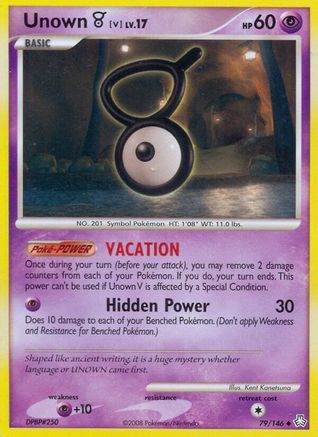Unown (V) 079  Legends Awakened - Uncommon