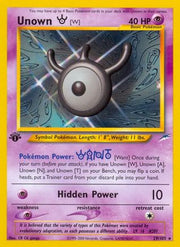 Unown [W] 029  - 1st Edition Neo Destiny - Rare
