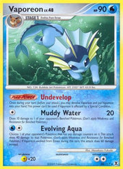 Vaporeon 034  - Reverse Holofoil Rising Rivals - Rare