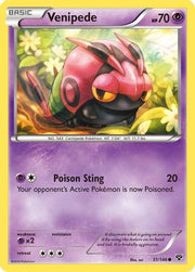 Venipede 051  - Reverse Holofoil XY Base Set - Common