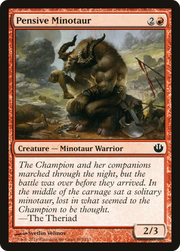Pensive Minotaur (JOU-105) - Journey into Nyx Foil