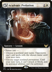 Academic Probation (STX-287) - Strixhaven: School of Mages: (Extended Art, lesson) Foil