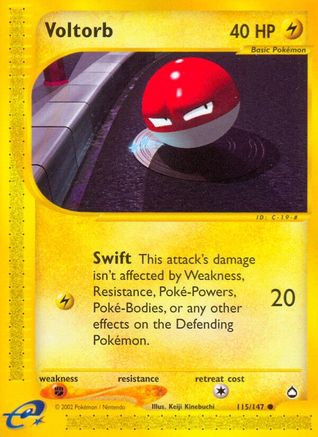 Voltorb (115) 115  Aquapolis - Common