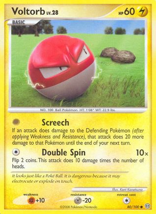 Voltorb (80) 080  - Reverse Holofoil Stormfront - Common