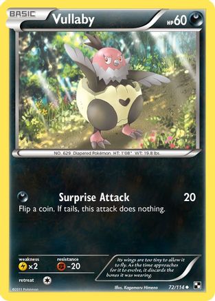 Vullaby 072  - Reverse Holofoil Black and White - Common