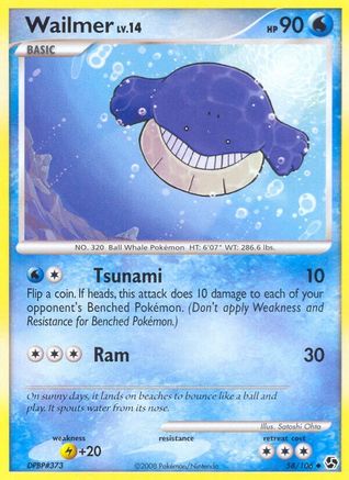 Wailmer 058  Great Encounters - Uncommon