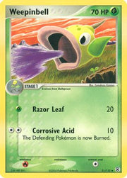 Weepinbell 051  - Reverse Holofoil FireRed & LeafGreen - Uncommon