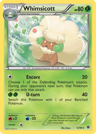 Whimsicott (12) 012  Emerging Powers - Rare