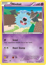 Woobat 070  - Reverse Holofoil Boundaries Crossed - Common