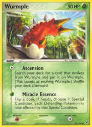 Wurmple 082  - Reverse Holofoil Deoxys - Common
