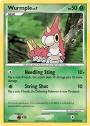 Wurmple 104/130  - Reverse Holofoil Diamond and Pearl - Common