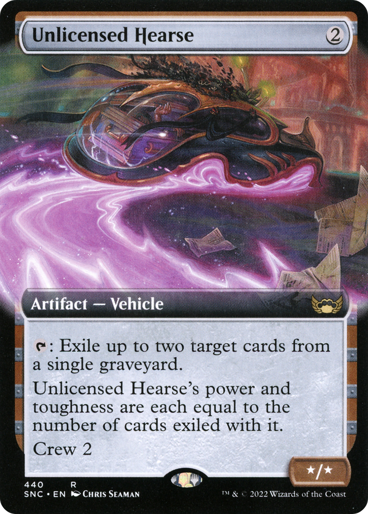 Unlicensed Hearse (SNC-440) - Streets of New Capenna: (Extended Art) Foil
