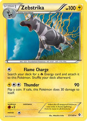 Zebstrika 057  - Reverse Holofoil Boundaries Crossed - Holo Rare