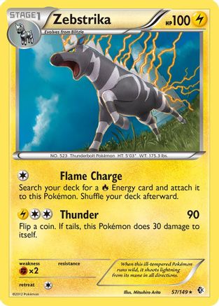 Zebstrika 057  - Holofoil Boundaries Crossed - Holo Rare