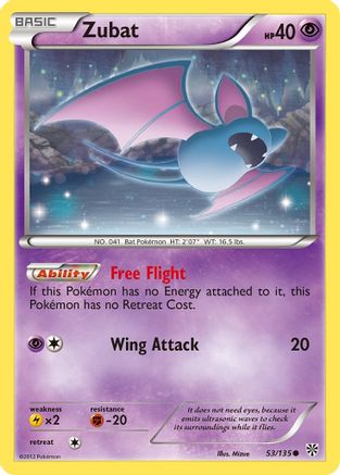 Zubat (53) 053/135  Plasma Storm - Common