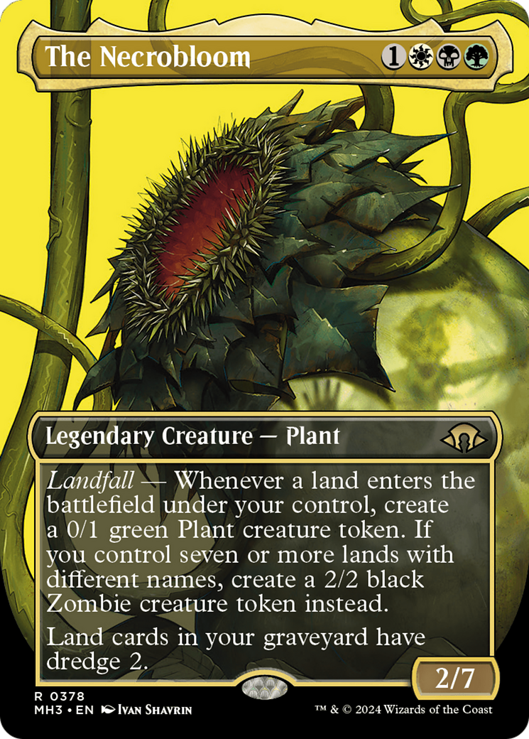 The Necrobloom (MH3-378) - Modern Horizons 3 (Borderless) Foil