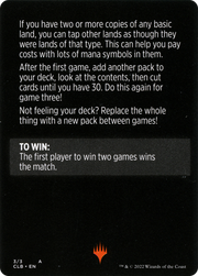 Mini-Master // Mini-Master (cont'd) (MCLB-003) - Commander Legends: Battle for Baldur's Gate Minigames