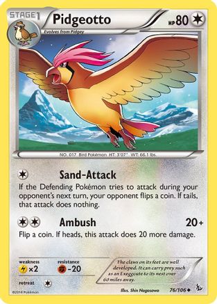 Pidgeotto 076/106  XY  Flashfire - Uncommon