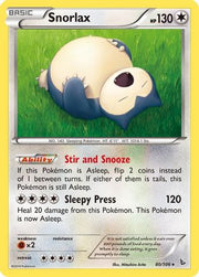 Snorlax 080/106  - Reverse Holofoil XY  Flashfire - Rare