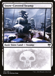 Snow-Covered Swamp (KHM-281) - Kaldheim: (snow) Foil