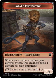 Agate Instigator (TBLC-020) - Bloomburrow Commander Tokens