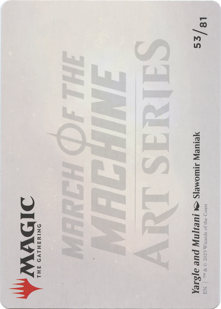 Yargle and Multani // Yargle and Multani (AMOM-053) - March of the Machine Art Series (Borderless)