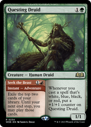 Questing Druid // Seek the Beast (PPWOE-234) - Wilds of Eldraine Promos Foil