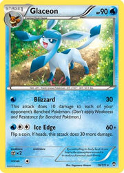 Glaceon 019/111  - Reverse Holofoil XY  Furious Fists - Rare
