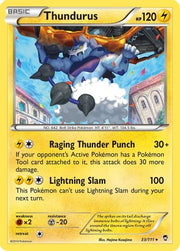 Thundurus 033  XY  Furious Fists - Rare