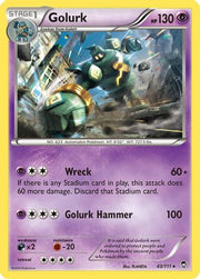 Golurk 043  XY  Furious Fists - Rare