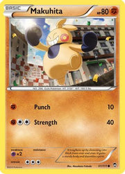 Makuhita 051  - Reverse Holofoil XY  Furious Fists - Common