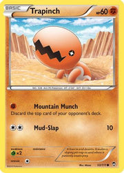 Trapinch 053  - Reverse Holofoil XY  Furious Fists - Common