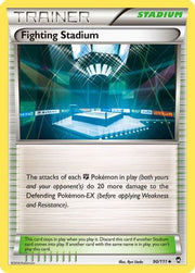 Fighting Stadium 090  - Reverse Holofoil XY  Furious Fists - Uncommon