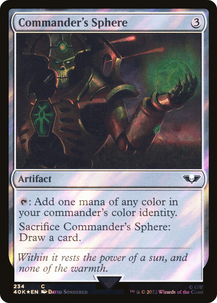 Commander's Sphere (40K-234) - Warhammer 40,000 Commander Foil