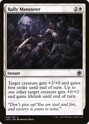 Rally Maneuver (AFR-036) - Adventures in the Forgotten Realms Foil