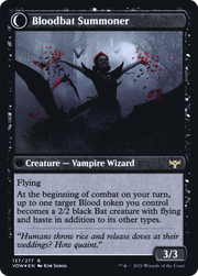Voldaren Bloodcaster // Bloodbat Summoner (PRE-137S) - Innistrad: Crimson Vow Promos: (Double Faced Transform) Foil