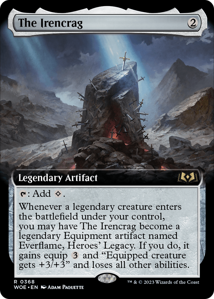 The Irencrag (WOE-368) - Wilds of Eldraine: (Extended Art) Foil