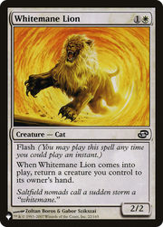 Whitemane Lion (LIST-PLC-22) - The List
