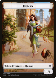 Human (ELD-002) - Throne of Eldraine Tokens