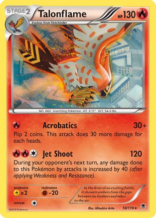 Talonflame 010  XY  Phantom Forces - Rare