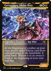 Greasefang, Okiba Boss (NEO-397) - Kamigawa: Neon Dynasty: (Showcase) Foil