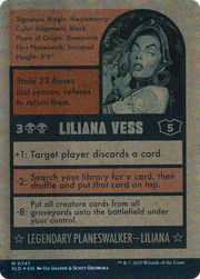 Liliana Vess // Liliana Vess (SLD-747) - Secret Lair Drop: (Full Art) (Borderless) Foil