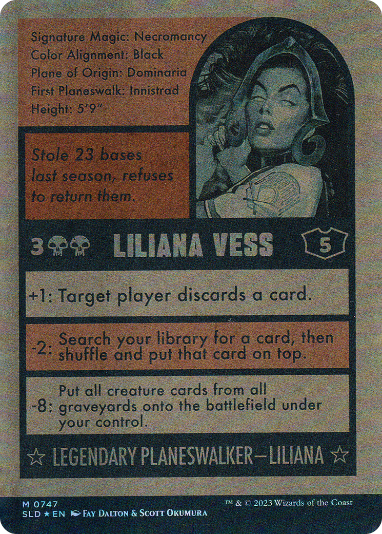 Liliana Vess // Liliana Vess (SLD-747) - Secret Lair Drop: (Full Art) (Borderless) Foil