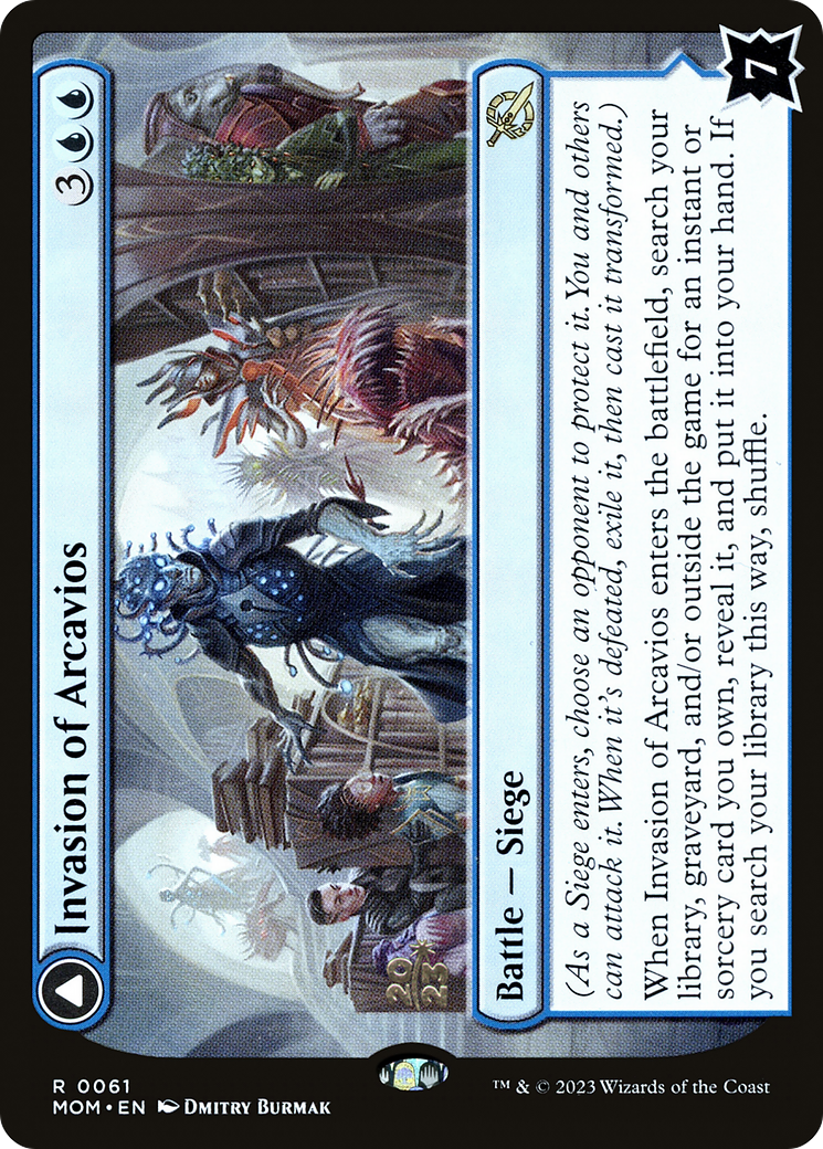 Invasion of Arcavios // Invocation of the Founders (PRE-61S) - March of the Machine Promos Foil