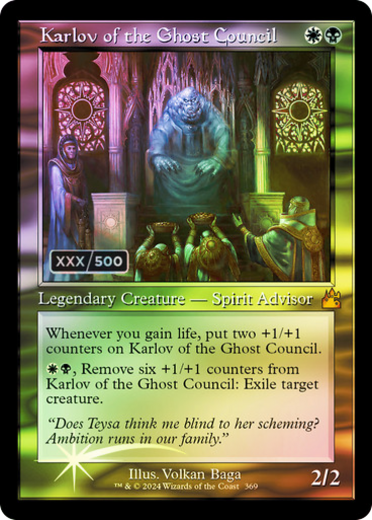 Karlov of the Ghost Council (RVR-369) - Ravnica Remastered Foil