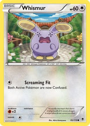 Whismur 083  - Reverse Holofoil XY  Phantom Forces - Common
