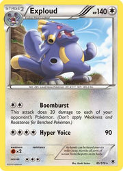 Exploud 085  - Reverse Holofoil XY  Phantom Forces - Rare