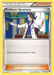 Professor Sycamore 101/119  - Reverse Holofoil XY  Phantom Forces - Uncommon